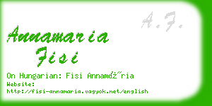 annamaria fisi business card